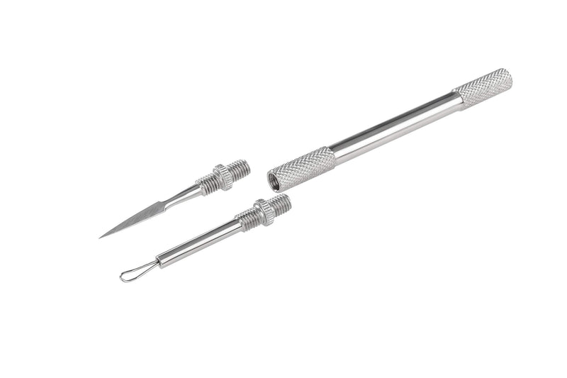 [Australia] - Remos Blackhead and comedone Acne Extractor with fine Gouge, Stainless, 11.5 cm With gouge and loop 