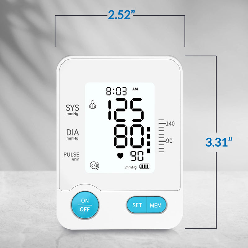 [Australia] - Blood Pressure Cuff Wrist - Blood Pressure Monitor and Portable Fully Automatic BP Machine Band with Large LCD Display for Fast Accurate Reading by MEDca 