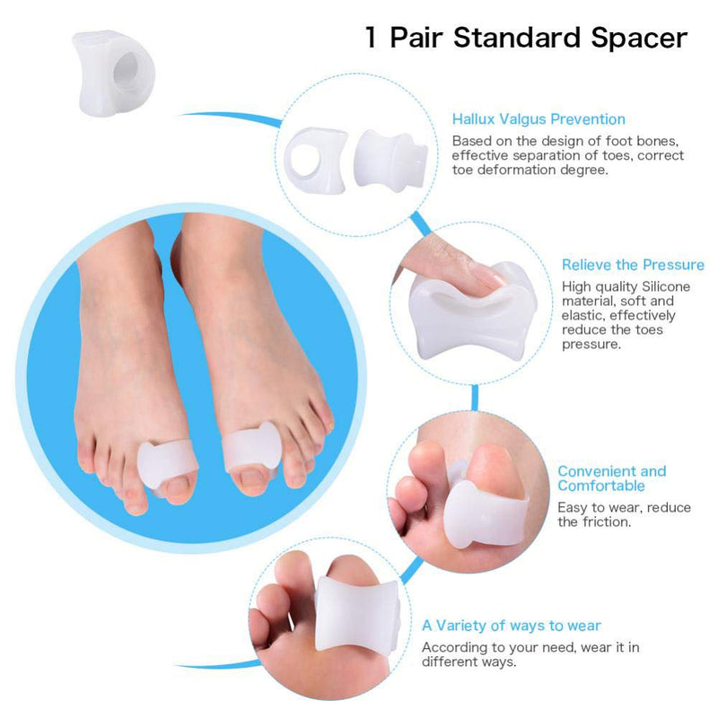 [Australia] - Bunion Corrector Splint Cushions Orthopedic Toe Separator Support Splint Turf Brace Spacer Straightener Protector Socks Hammertoe Relief Pain Treatment Elastic Cushion Hammer Toe Aid Alignment Insole 