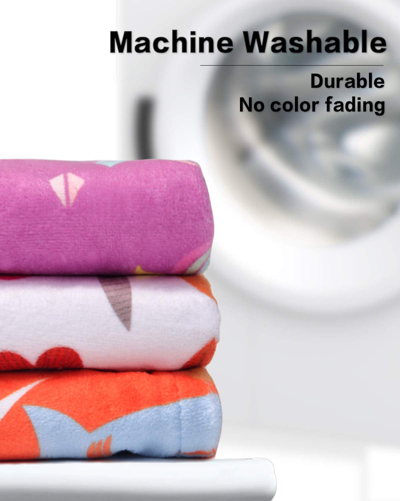 [Australia] - Microfiber Hair Towel, 2Pack Hair Drying Towel Unicorn Hair Towel Wrap Quick Dry Turban Towel Hair Wrap for Kids Girls Children Women White/Purple 