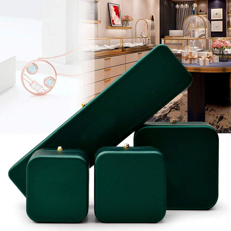 [Australia] - Oirlv Premium Leather Bracelet Bangle Box Blackish Green Jewelry Gift Case Velvet Interior Bracelet Storage Holder Bracelet/Bangle Box 
