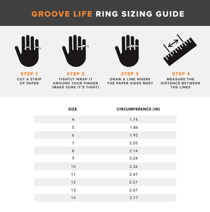 [Australia] - Groove Life Silicone Wedding Ring for Men - Breathable Rubber Rings for Men, Lifetime Coverage, Unique Design, Comfort Fit Mens Ring - Nomad Ash 7 