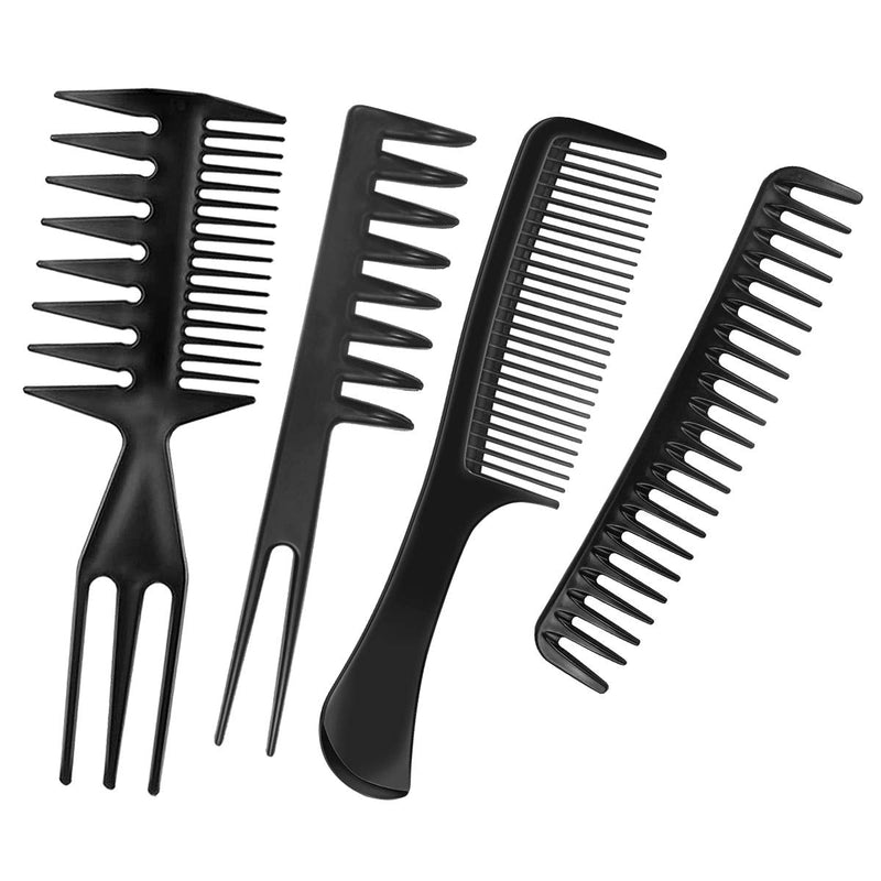 [Australia] - 10 Pcs Hair Combs Set Wide Tooth Comb Anti-static Barber Comb Fine Hair Styling Comb Professional Hairdressing Comb Detangling Combs Rat Tail Comb for Long Wet Thick Curly Hair Men Women Salon & Home 