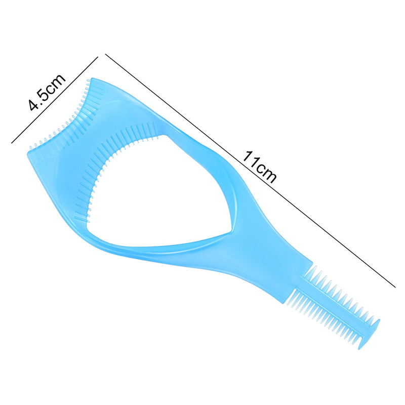 [Australia] - TecUnite 6 Pieces 3 in 1 Eyelashes Tools Mascara Shield Applicator Guard Eyelash Guide for Makeup, 3 Colors 