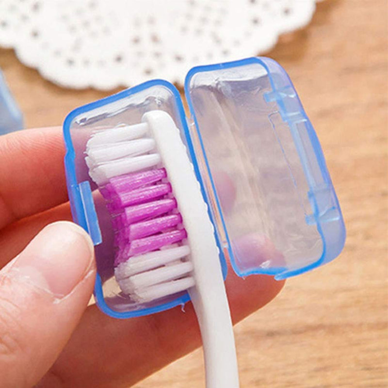 [Australia] - ZHjuju Toothbrush Covers, 10PcsToothbrush Head Protector Cap，Travel Portable Toothbrush Head Covers Toothbrush Protective Case cap for Home Outdoor Camping Hiking 