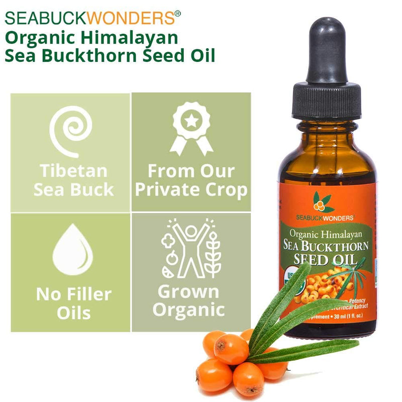 [Australia] - Sea Buckthorn Seed Oil -100% Certified Organic, 1-Ounce 