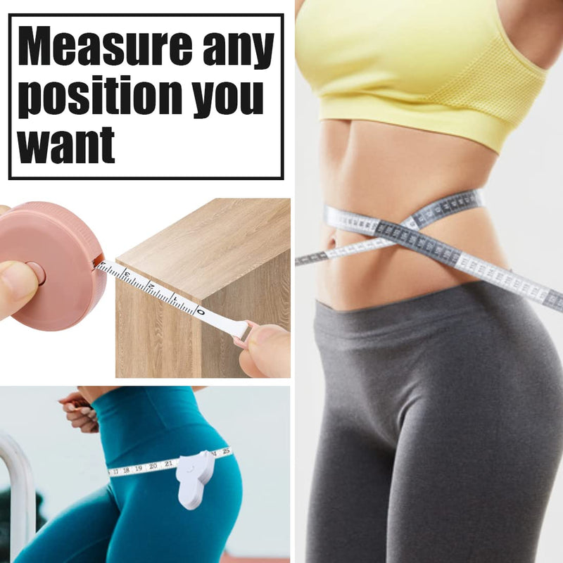 [Australia] - Body Fat Measure Tape chi-0331007-Body Measure Tape 60inch (150cm),【3-in-1】Body Retractable Tape *1, Soft Retractable Tape 2 