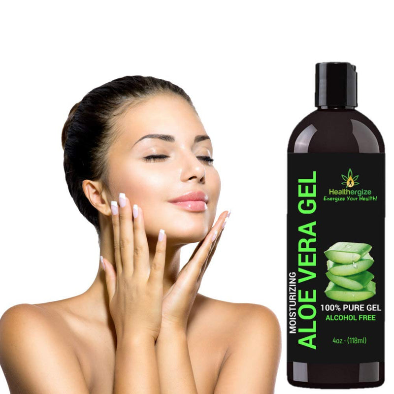 [Australia] - HEALTHERGIZE PURE ALOE VERA GEL- MOISTURIZER FACE AND BODY AFTER SUN RELIEF, FROM FRESHLY CUT ALOE PLANT RAPID ABOSORB FULL BODY HEALING SUNBURN TAN RAZOR BUMP NO ALCOHOL 