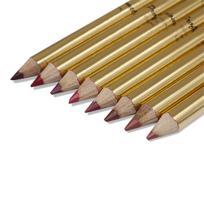 [Australia] - Wismee Lip Liner Pencil Set 8 Colors Professional Matte Lipliner with Sharpener Waterproof Long Lasting Smooth Natural Filler Contour Shaping Lip Makeup for Woman Soft Lip Liner Pen Makeup Cosmetic 