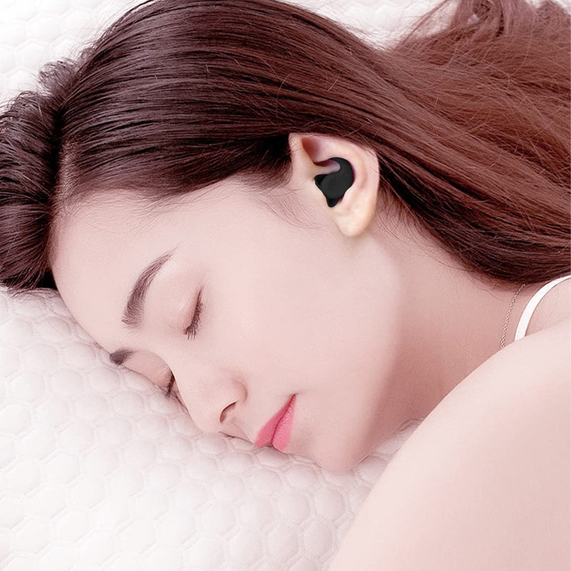 [Australia] - GONDNOWS Noise-isolating earplugs, black, noise-canceling sleep earplugs, reusable,Suitable for travel, work, study, sleep use 