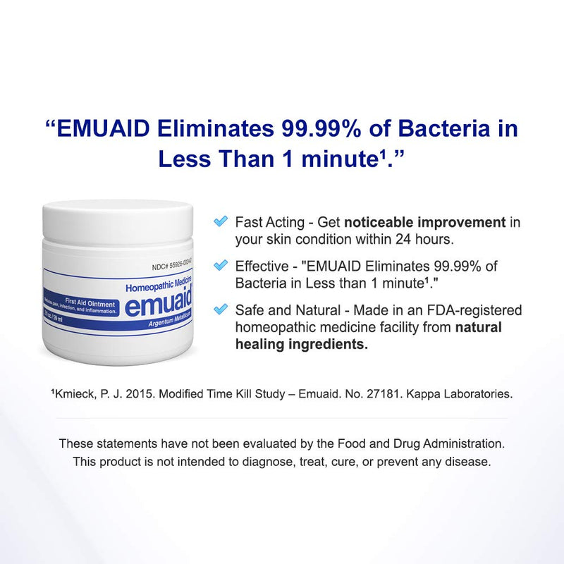 [Australia] - EMUAID Ointment - Eczema Cream. Regular Strength Treatment. Regular Strength for Athletes Foot, Psoriasis, Jock Itch, Anti Itch, Rash, Shingles and Skin Yeast Infection. 