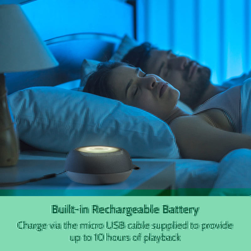 [Australia] - White Noise Machine with Nightlight, Portable Rechargeable White Noise Machine for Babies and Adults, Relaxation and Meditation Sounds Calming Sleep Aid 
