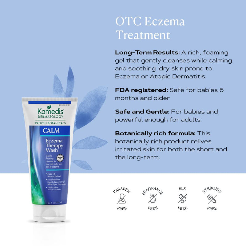 [Australia] - Kamedis Eczema Body Wash, OTC Baby and Adult Eczema Treatment, Gentle Botanical Soothing Treatment for Face & Body Skin, Made in USA, 6.7 fl, oz. 