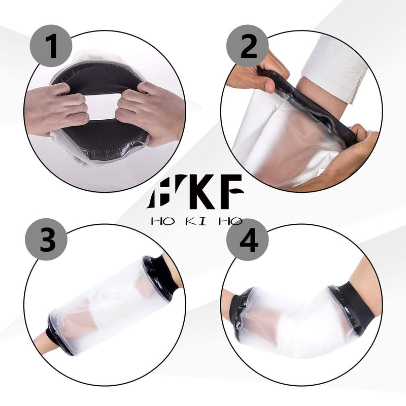 [Australia] - HKF HO KI HO PICC Line Waterproof Protectors Dressing Cover - Midline Elbow Cover - Protector Cast and Bandage Dry for Shower Bath 