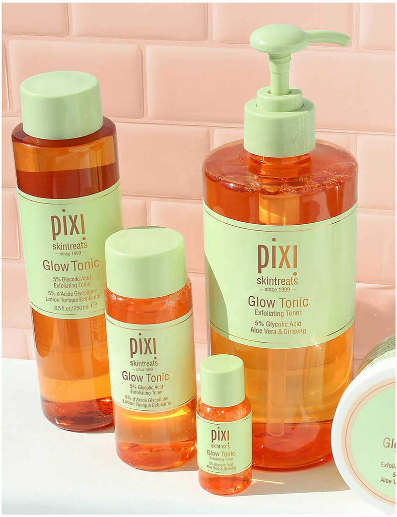 [Australia] - Pixi Glow Tonic with Aloe Vera & Ginseng, 8 oz 8 Fl Oz (Pack of 1) 