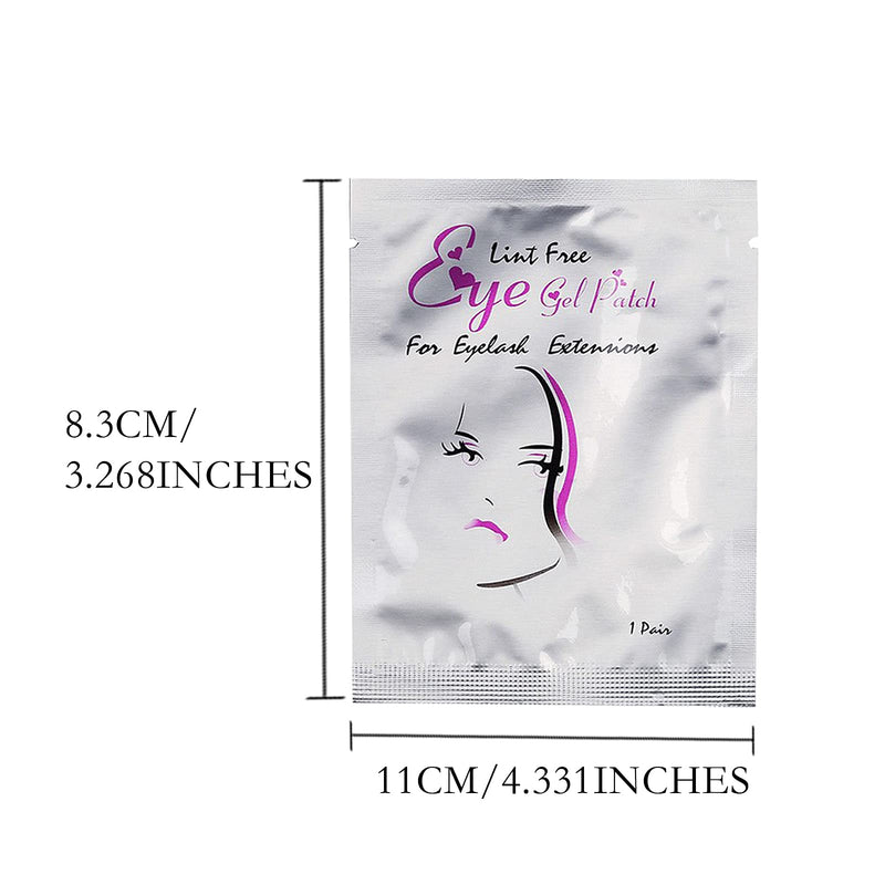 [Australia] - Under Eye Gel Pads, 40 Pairs Eyelash Extension Pads Lint Free Eye Lash Patches for Pro Salon and Individual 