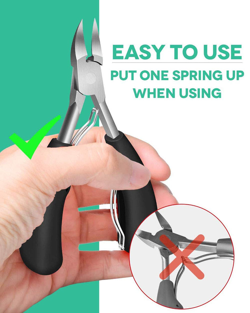 [Australia] - Toe Nail Clippers Trimmer Fingernail Cutter Fit For Thick Nails And Ingrown Toenail Fungus Nails Non - Slip Double Handle Safe And Reliable Nail Cutters 