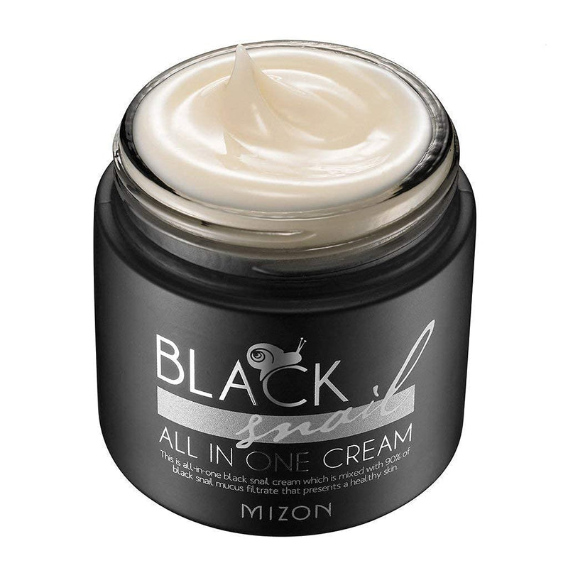 [Australia] - [Mizon] Black Snail All in One Cream (75ml) Premium Snail Repair Cream, Intensive Care, Korean Skin Care with Black Snail Mucin & Plant Extracts, Facial Moisturizing Snail Mucin Extract 