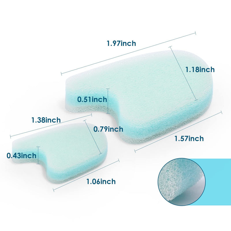 [Australia] - Kimihome 12 Packs Foam Toe Separator，Toe Gasket-Redress Overlapping Toes, Prevent Friction and Release Pressure, Relieve The Pain Caused by Bunions. Blue 