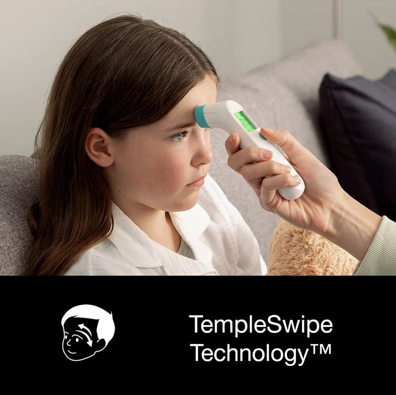 [Australia] - Braun TempleSwipe Forehead Thermometer (colour-coded temperature display, safe, hygienic, fast, clinically accurate, gentle, easy to use, for all ages) BST200 single 