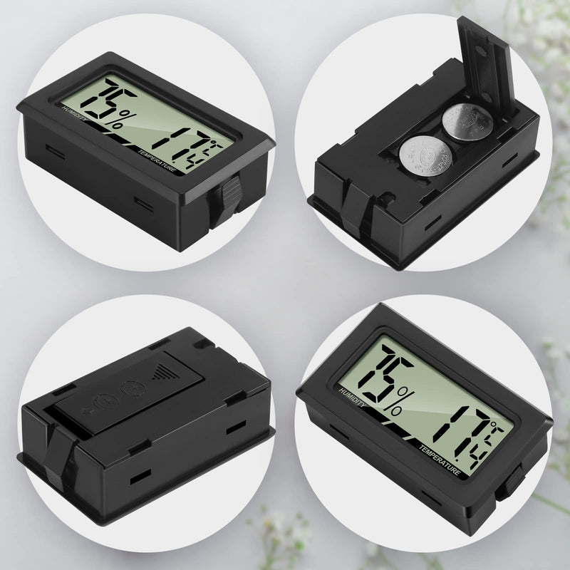 [Australia] - Thlevel LCD Digital Thermometer Hygrometer Temperature Humidity Meter Gauge Thermometer for Greenhouse, Cars, Home, Office (4PCS) 4pcs 