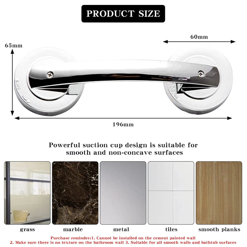 [Australia] - PHIEZC Suction cup handles, non-slip handrails, bath handles, safety handles, handrail showers without perforation, non-slip bathroom handles for seniors and children 