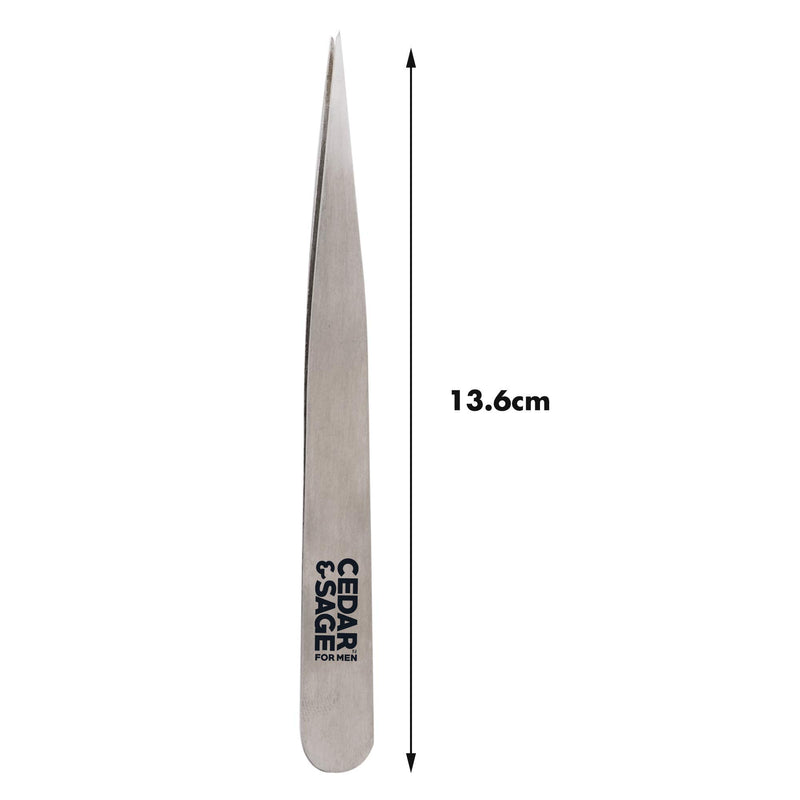 [Australia] - Men's Stainless Steel Tweezer Duo Set Tweezer Set 