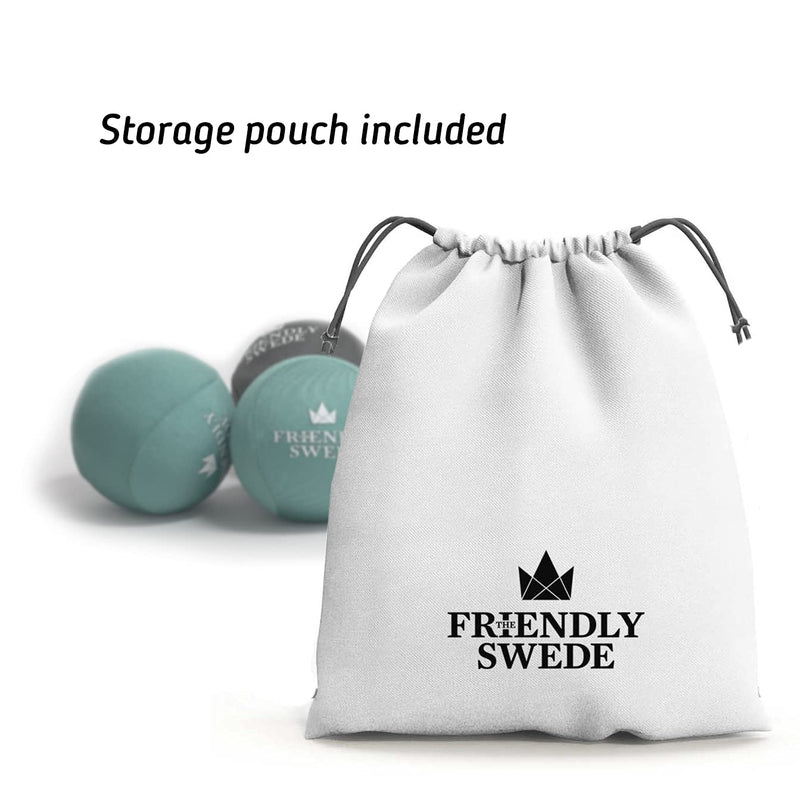 [Australia] - The Friendly Swede Stress Balls for Adults - Hand Therapy Ball and Hand Exerciser - 4 Pack of Stress Balls for Grip Strength Training and Stress Relief Small (5,5cm) 