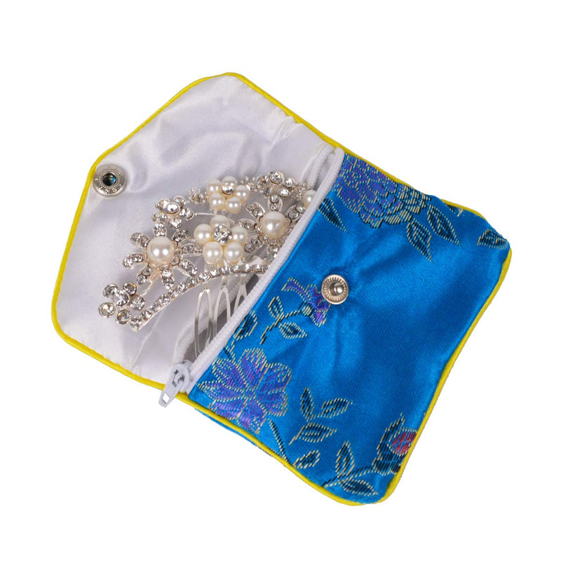 [Australia] - Bleiou 15 Pcs Jewelry Silk Purse Pouch Brocade Gift Bags Mix Colors(Medium) Medium 