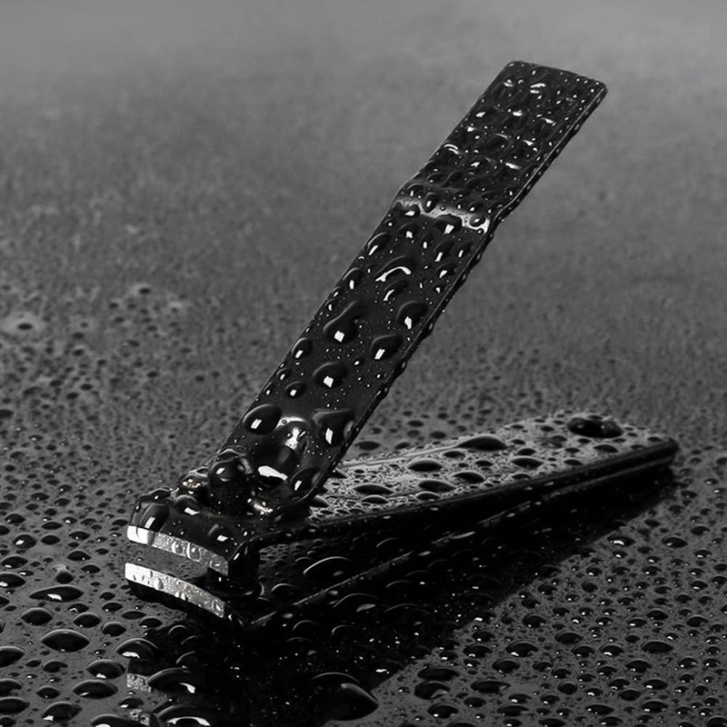 [Australia] - Nail Clippers, Made with Heavy Duty Stainless Steel, Sharp Nail Trimmer Pedicure for Thick Fingernail Toenail Men Women - Black 