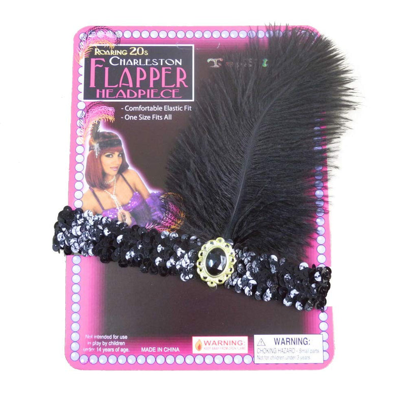 [Australia] - Sequin Headband Art Deco Party Accessory Party Feather Headband 8pcs 8pcs Colors 