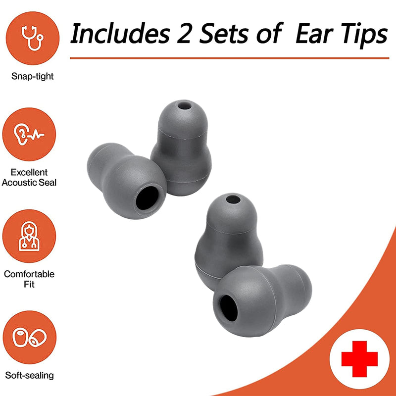 [Australia] - Replacement Accessories Kit Fits Classic 3, Cardiology 3 & Cardiology 4 Stethoscope for Littman Stethoscope Replacement Parts & Stethoscope Bell Cover and Ear Tips Replacement Parts. 