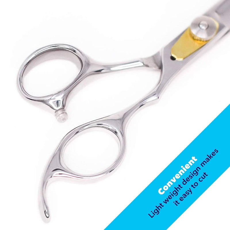[Australia] - Equinox Hairdressing Scissors- 6.5" Barber Salon Hair Scissor Professional- Sharp Stainless Steel Hairdressers Hair Cutting Shears for Men and Women Hair Cutting Scissor 