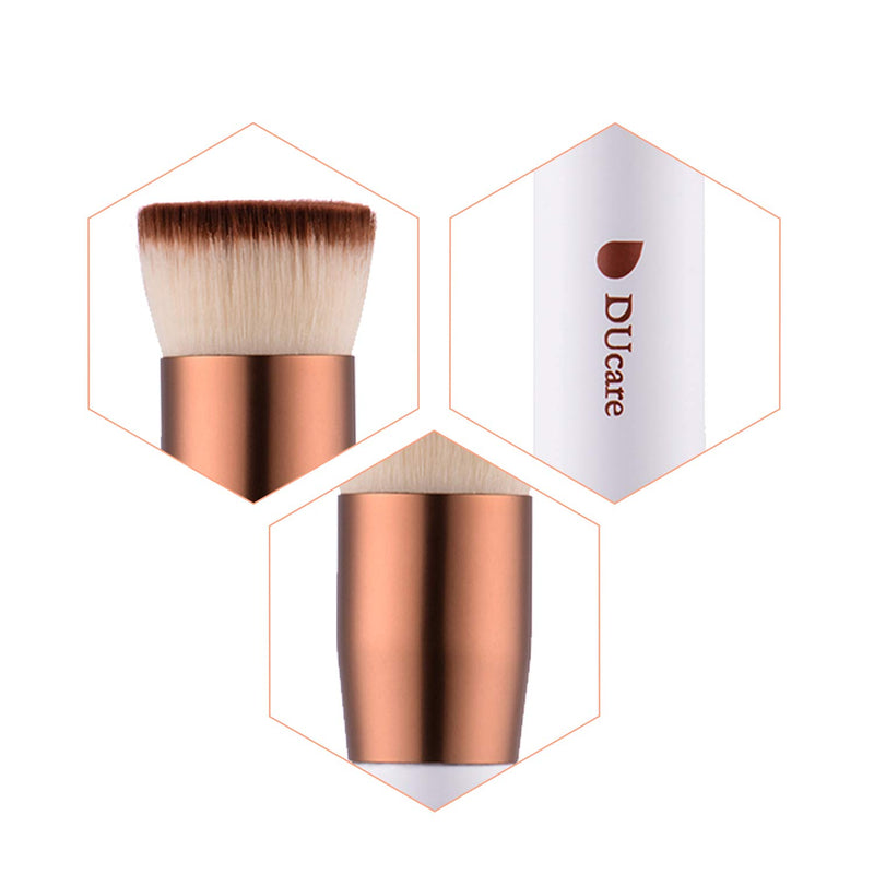 [Australia] - Powder Makeup Brush, DUcare Professional Powder Mineral Brush Kabuki Face Blush Brush Make Up Tool white 