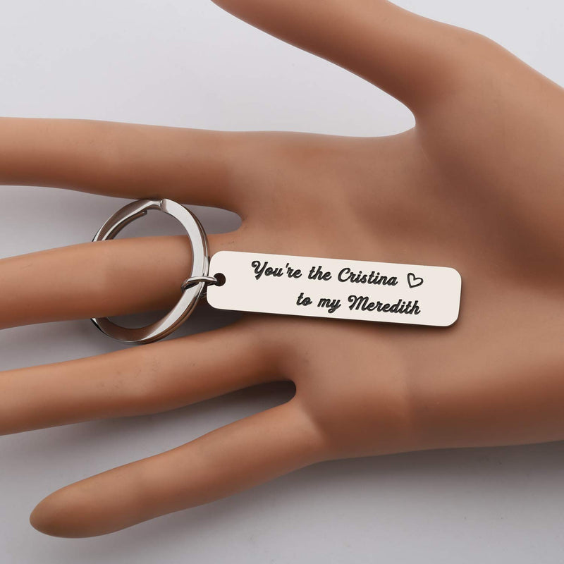 [Australia] - AKTAP You're The Meredith to My Cristina Best Friend Keychain Inspired by TV Show Gift for BFF Boyfriend keychain set 