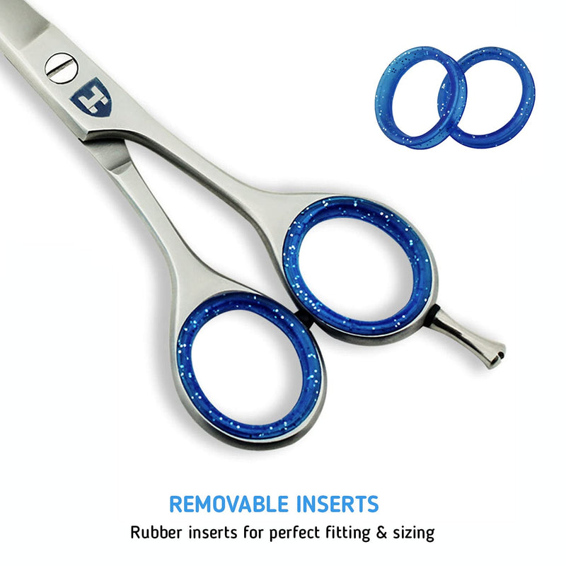 [Australia] - Haryali London Hairdressing Scissors -Professional 6" Hair dressing Scissors Hairdressers Hair Cutting Shears – Hair Cutting Scissors - for Men and Women with Real Leather Pouch 