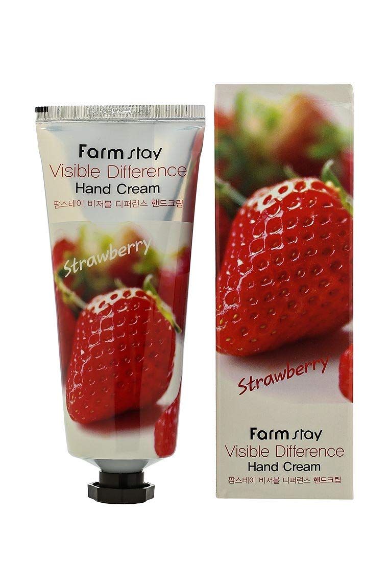 [Australia] - SoltreeBundle 2pcs Set Visible Difference Hand Cream 100ml / 3.52oz, with SoltreeBundle Natural Hemp Paper 50pcs -Korean Beauty Skincare Best (Strawberry & Collagen) Strawberry & Collagen 