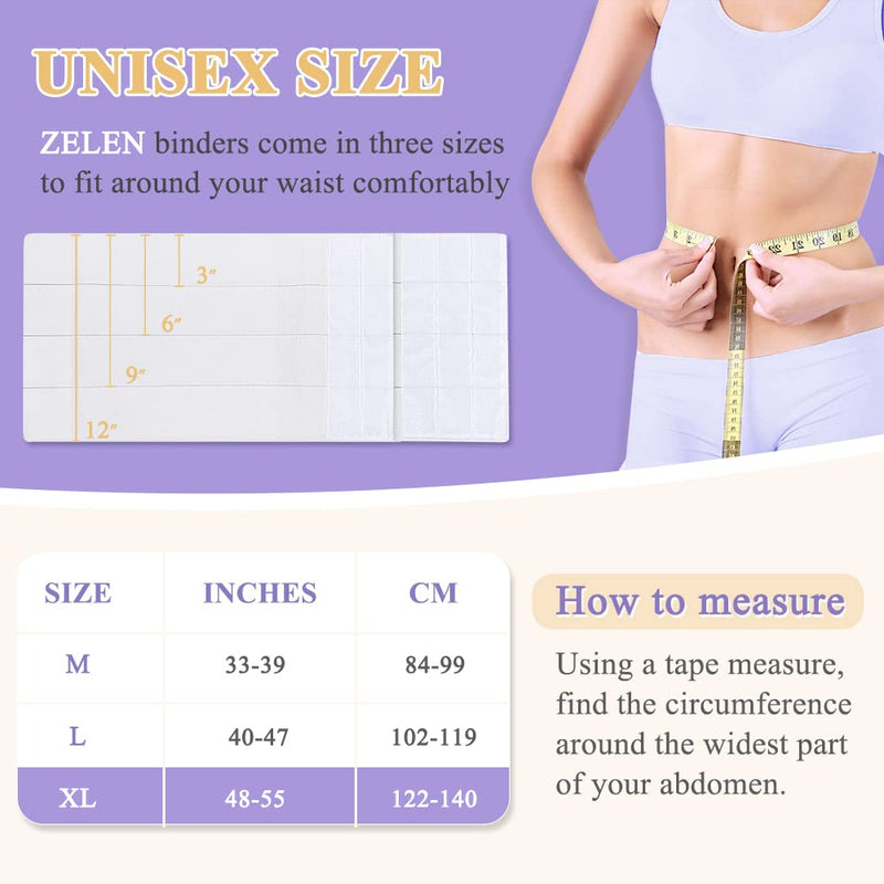 [Australia] - Abdominal Binder for Women Bariatric Compression Stomach Support Wrap Tummy Binder Compression Belt Bariatric Bands Stomach Wraps Medical Waist Binder After Surgery Belly Band (XL, 48-55 in) 