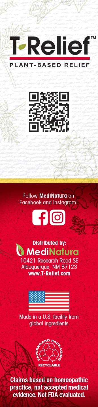 [Australia] - MediNatura T-Relief Extra Strength Pain Relief Cream Arnica +12 Fast-Acting Natural Relieving Actives Help Reduce Back, Neck, Joint, Muscle, Hand & Foot Aches, Pains, & Soreness - 3 oz 3 Ounce (Pack of 1) 