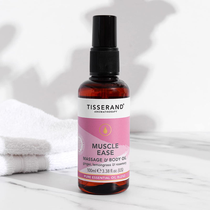 [Australia] - Tisserand Body Oil, Muscle Ease, 3.3 Ounce 