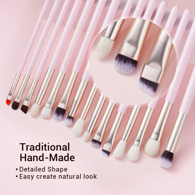 [Australia] - Jessup Professional Makeup Brush Set, Soft Natural Bristle Foundation Eyeshadow Blending Blusher Buffer Concealer Brush 20pcs, Blushing Bride T291 