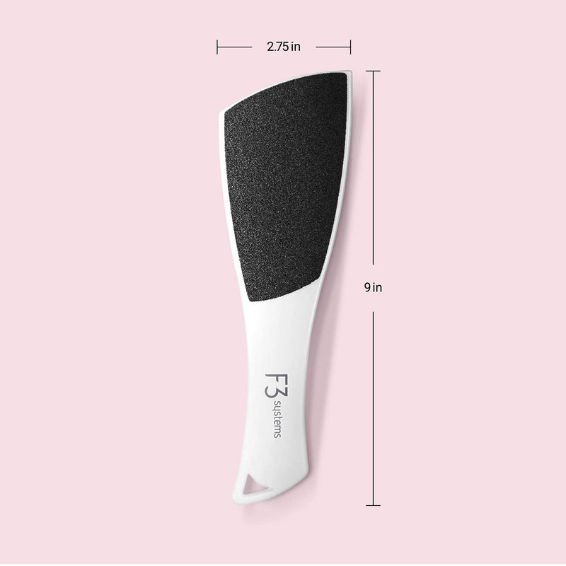 [Australia] - F3 Systems S-Line Emery Foot file, Colossal Double-Sided Pedicure Tool, Effective for Cracked Heel, Ergonomic Design for Easy Grip 1 Count (Pack of 1) 