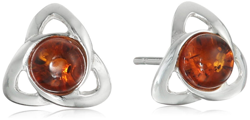 [Australia] - Amber Sterling Silver Celtic Jewelry Set 