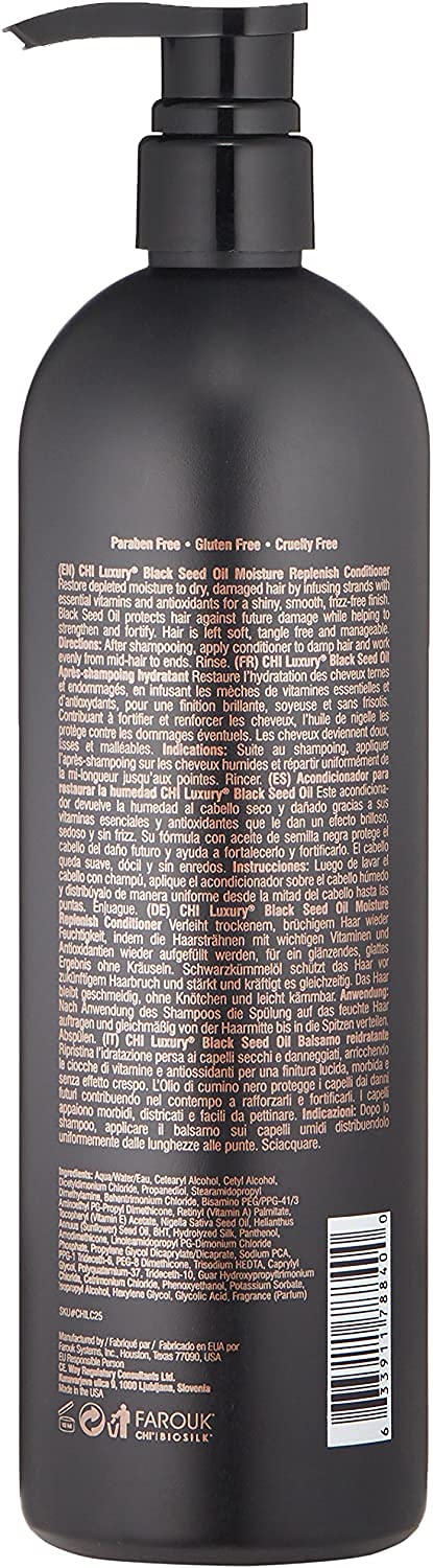 [Australia] - CHI Luxury Black Seed Oil, Moisture Replenish Conditioner, 739 ml 25 oz 