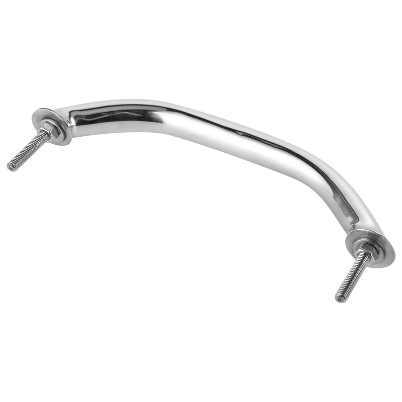 [Australia] - KIMISS Marine Handles for Boat,Stainless Steel Handle Door Grab Bar Handrail Oval Rail Grip for Hatch Deck(Silver) (220mm)//boat handrail 220mm 