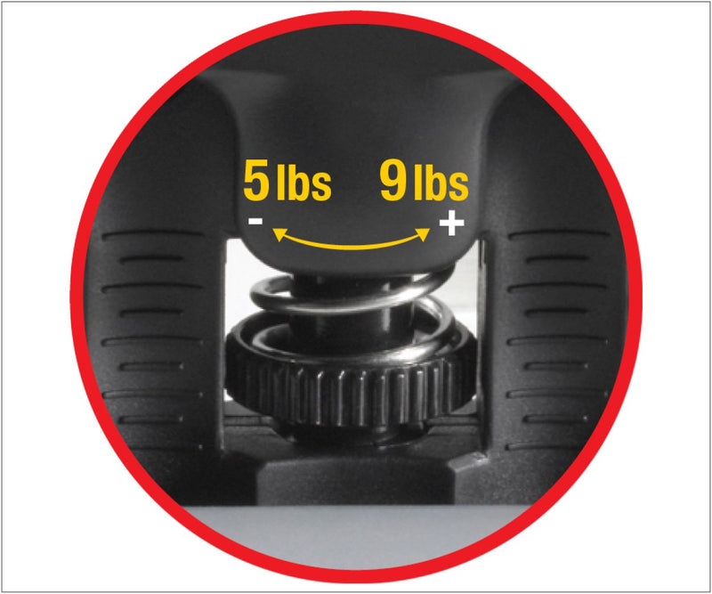 [Australia] - Dynatomy VariGrip Sport (VGSP), Adjustable Resistance, Medium, Heavy Finger, Hand Exerciser, Grip Strengthener, Extra-Wide Base, Padded fingertips, Callus Builder Black 6-9 Lbs 