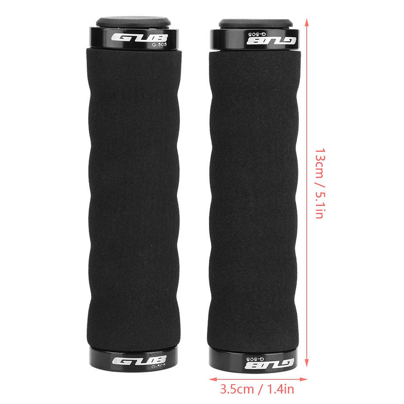 [Australia] - Keenso New Handlebar Grips Bicycle Road Mountain Bike Soft Rubber Handlebar End Grips 黑色 