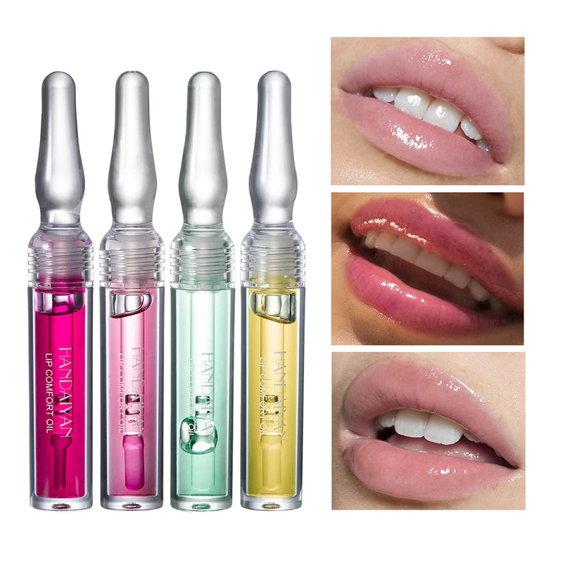 [Australia] - Moisturizing Lipgloss Set 8 Pack Lip Comfort Oil Petansy Transparent Lip Gloss Kit 