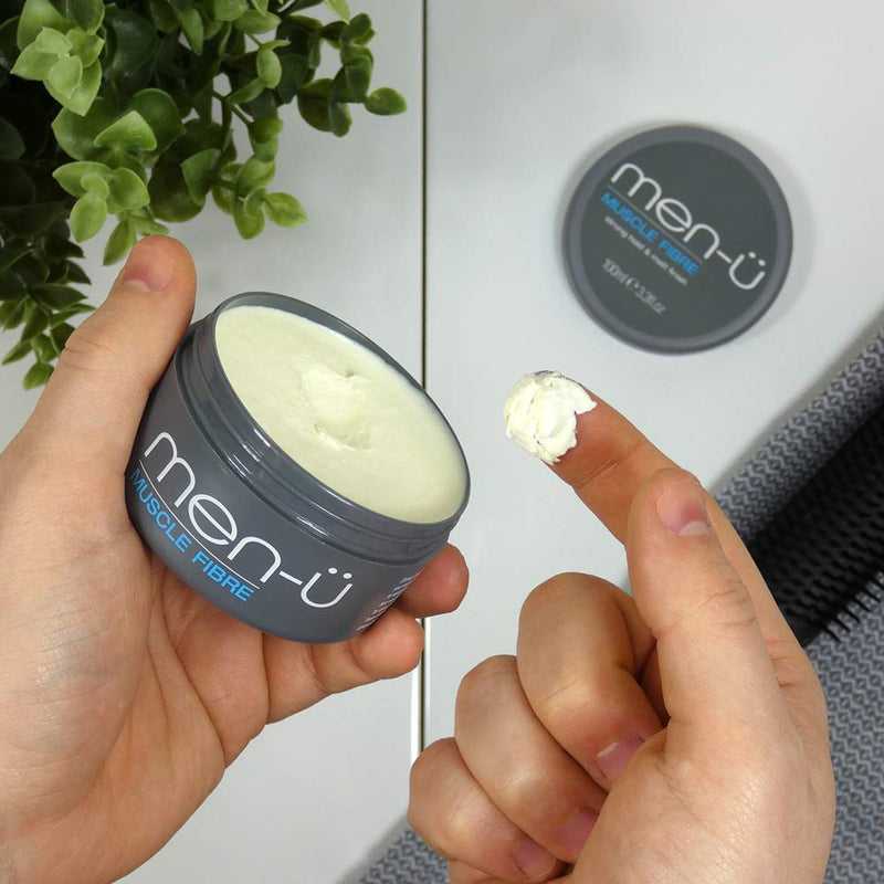 [Australia] - men-u MUSCLE FIBRE ‚Äì Mens hair products ‚Äì Hair putty w/ Strong, long lasting hold & matt finish. Instant style in your hands with a superb hold and separation. Mens Hair wax, single walled puck 100ml. 