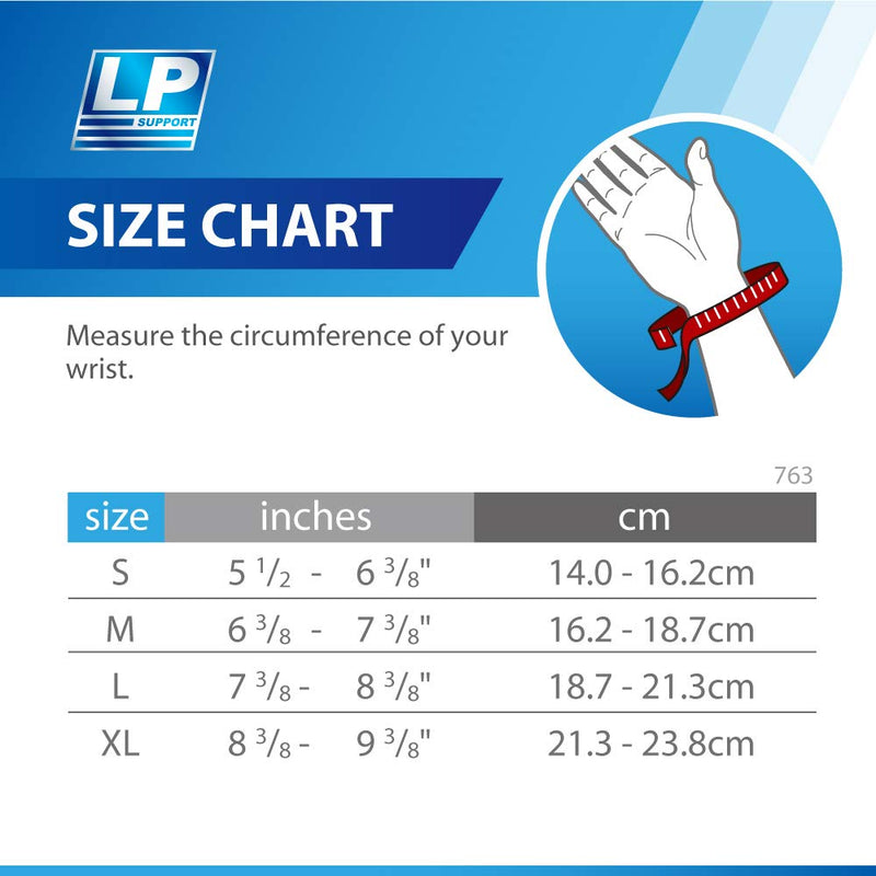 [Australia] - LP SUPPORT Wrist/Thumb Support - Prevents Carpal Tunnel - Adjustable Brace for Pain Relief and Recovery - Includes Aluminum Splint - X Large XL 